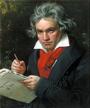 Ludwig van Beethoven, 'n skildery van Joseph Karl Stieler.